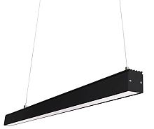 Лінійний підвісний світильник ДСО Premium 80Вт 4000К чорний Optima
