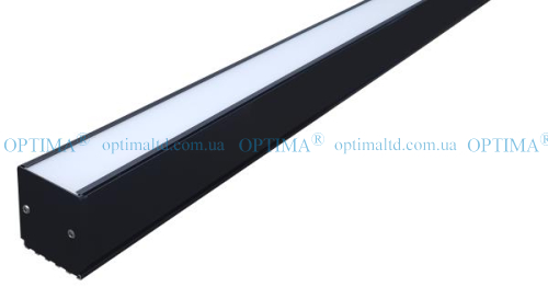 Лінійний підвісний світильник ДСО Premium 40Вт 4000К чорний Optima фото 2