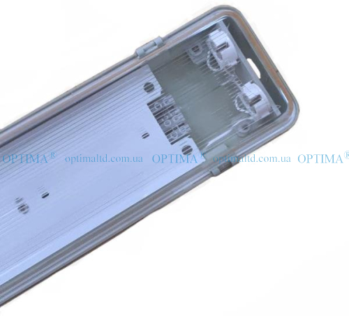 Светодиодный светильники (корпус с плитой) 2х18 600мм IP65 Optima фото 2