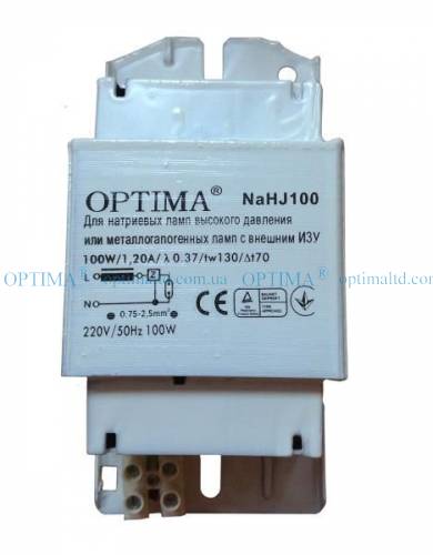 Дроссель ДНаТ 100Вт HPS MH Optima