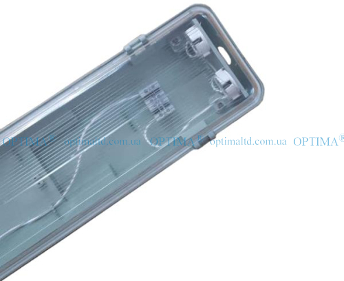 Промисловий led світильник (без плити) 2х18 600мм IP65 Optima фото 2