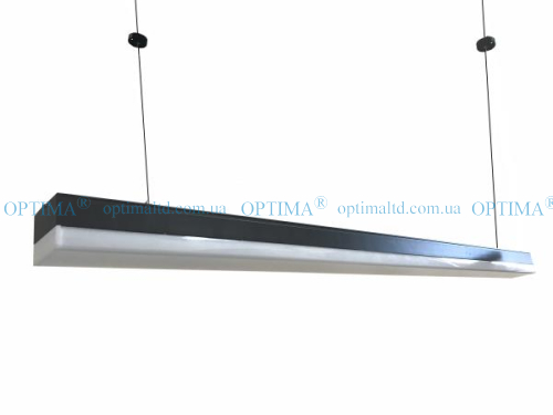 Led підвісний світильник ДСО 36Вт 4000К чорний Optima