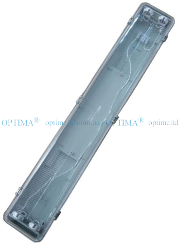 Промисловий led світильник (без плити) 2х18 600мм IP65 Optima