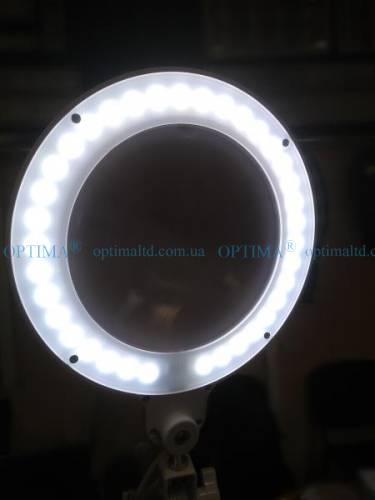 Лампа лупа Led 3D з регулюванням яскравості Objective Optima фото 4