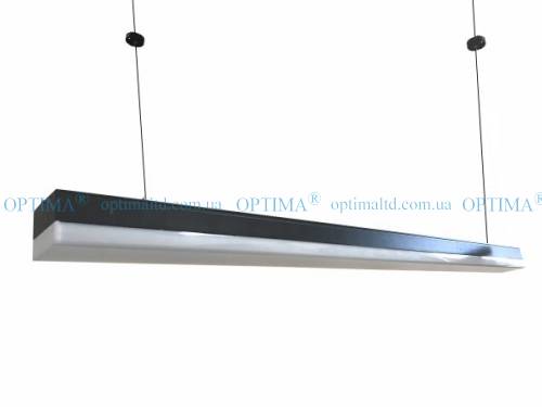 Led підвісний світильник ДСО 36Вт 5000К чорний Optima